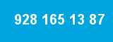 928 165 13 87